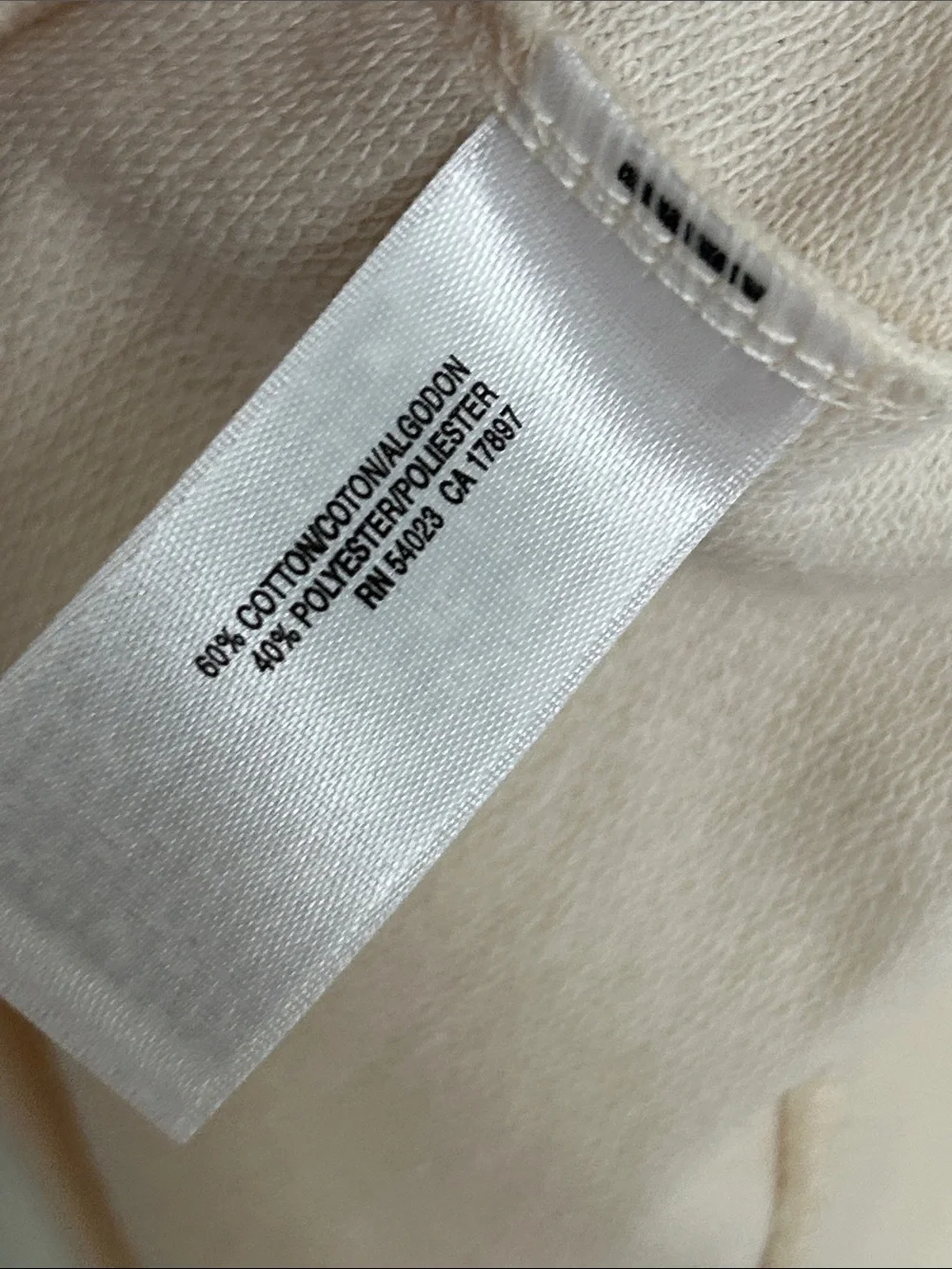 Old Navy Cream Pullover with Black Graphic